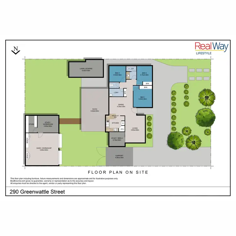 Floorplan of Homely house listing, 290 Greenwattle Street, Wilsonton Heights QLD 4350