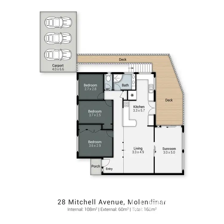 Floorplan of Homely house listing, 28 Mitchell Avenue, Molendinar QLD 4214