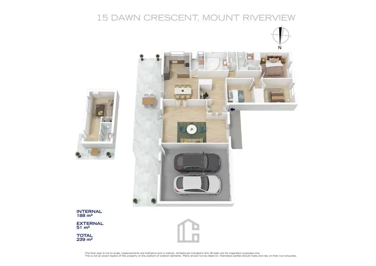 Floorplan of Homely house listing, 15 Dawn Crescent, Mount Riverview NSW 2774
