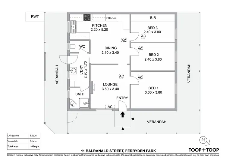 Floorplan of Homely house listing, 11 Balranald Street, Ferryden Park SA 5010