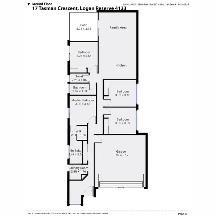 Floorplan of Homely house listing, 17 Tasman Crescent, Logan Reserve QLD 4133