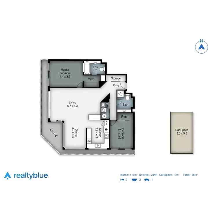 Floorplan of Homely apartment listing, 11/1 Peninsular Drive, Surfers Paradise QLD 4217