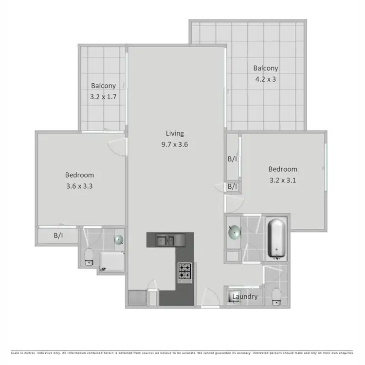 Floorplan of Homely apartment listing, 186/170 Leichhardt Street, Spring Hill QLD 4000