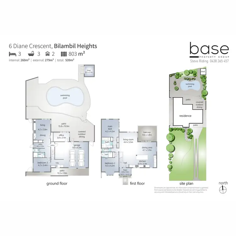 Floorplan of Homely house listing, 6 Diane Crescent, Bilambil Heights NSW 2486