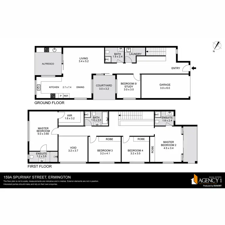 Floorplan of Homely semi-detached listing, 159A Spurway Street, Ermington NSW 2115