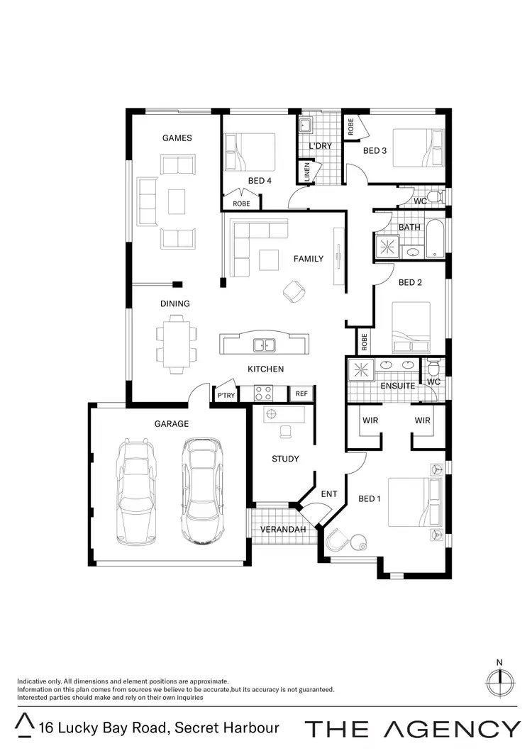 Floorplan of Homely house listing, 16 Lucky Bay Road, Secret Harbour WA 6173