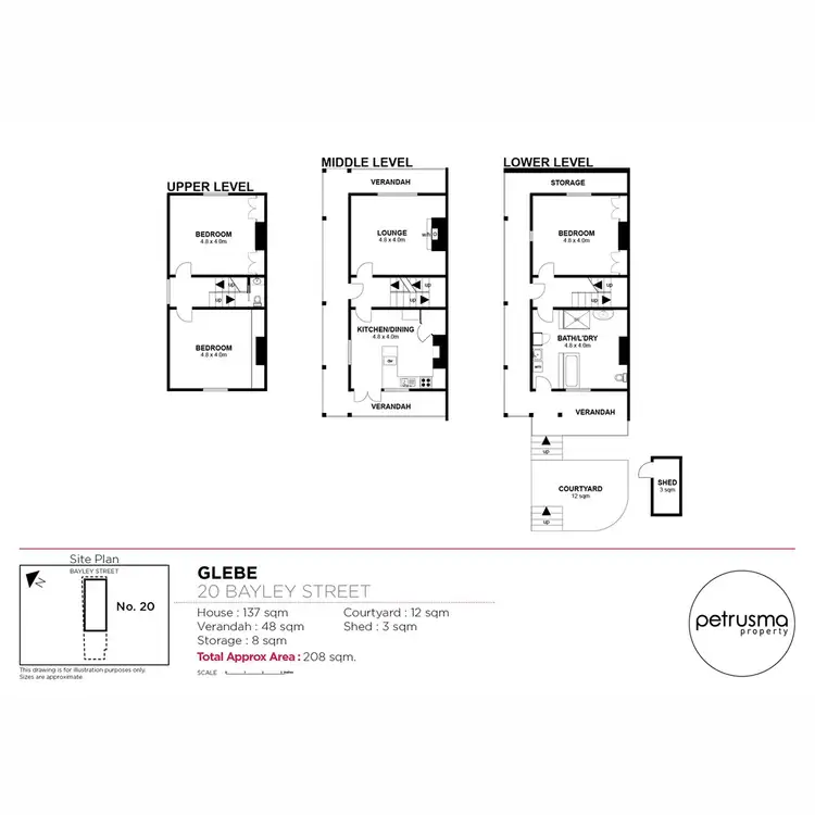 Floorplan of Homely house listing, 20 Bayley Street, Glebe TAS 7000