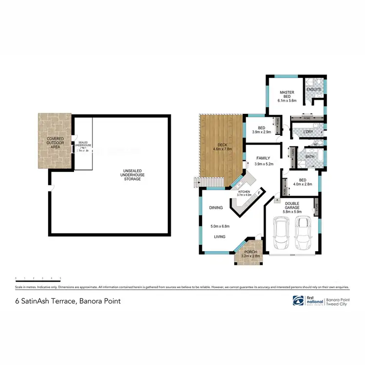Floorplan of Homely house listing, 6 Satinash Terrace, Banora Point NSW 2486