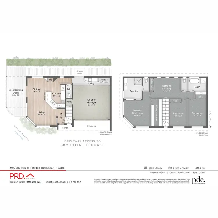 Floorplan of Homely semi-detached listing, 40A Sky Royal Terrace, Burleigh Heads QLD 4220