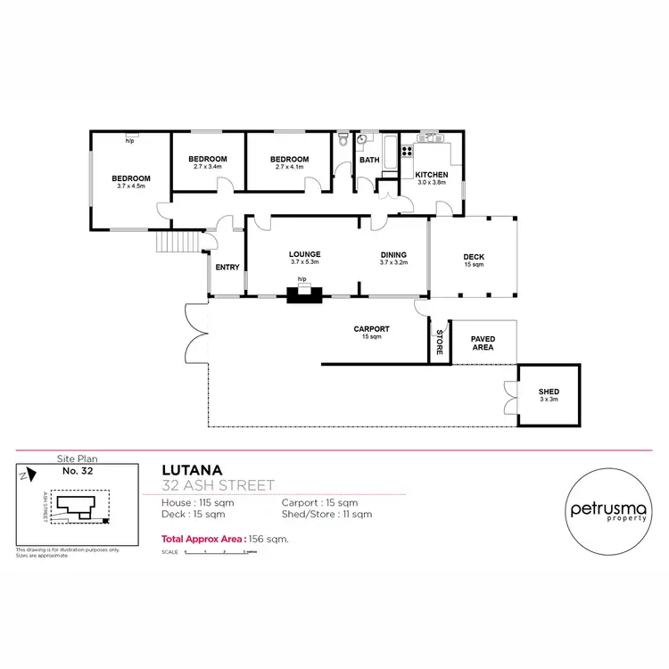 Floorplan of Homely house listing, 32 Ash Street, Lutana TAS 7009