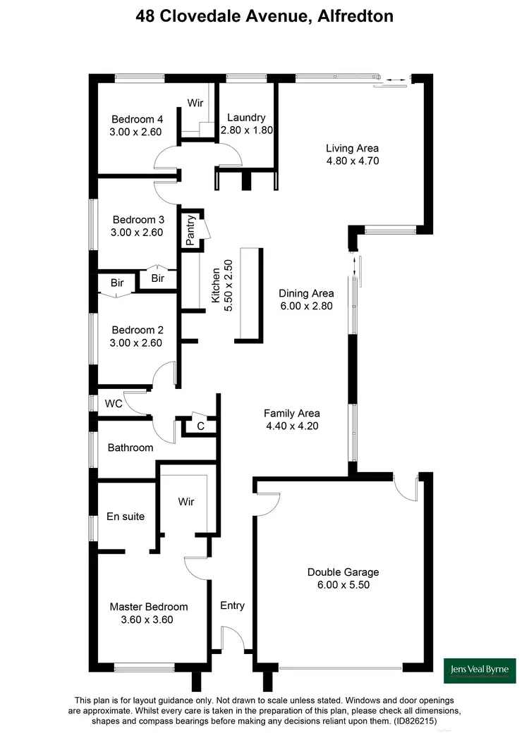Floorplan of Homely house listing, 48 Clovedale Avenue, Alfredton VIC 3350