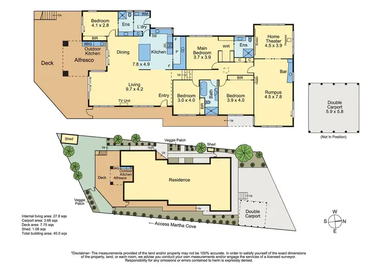 Floorplan of Homely house listing, 66 Bruce Road, Safety Beach VIC 3936