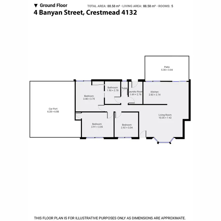 Floorplan of Homely house listing, 4 Banyan Street, Crestmead QLD 4132