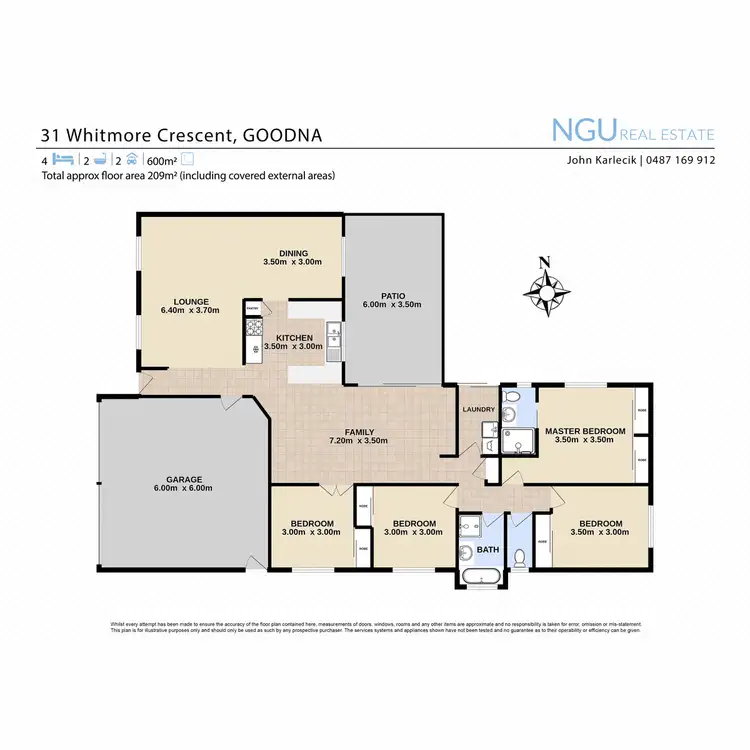 Floorplan of Homely house listing, 31 Whitmore Crescent, Goodna QLD 4300