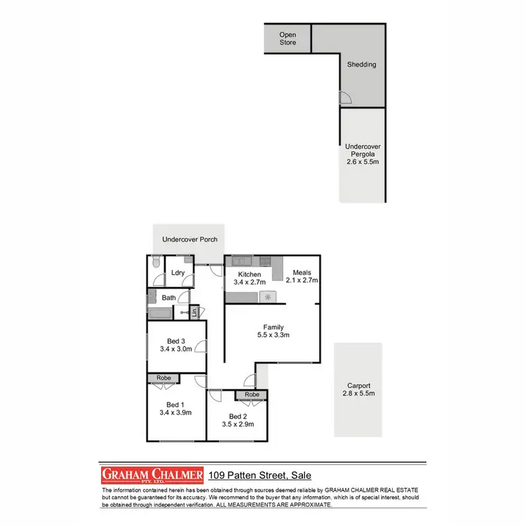 Floorplan of Homely house listing, 109 Patten Street, Sale VIC 3850