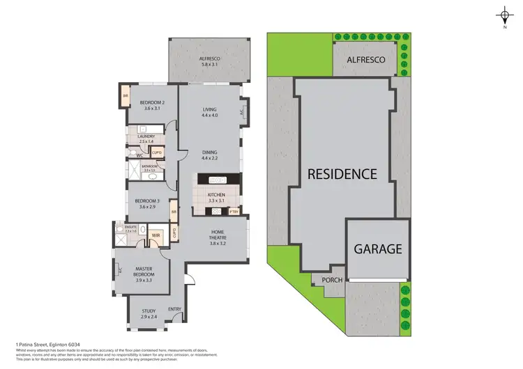 Floorplan of Homely house listing, 1 Patina Street, Eglinton WA 6034