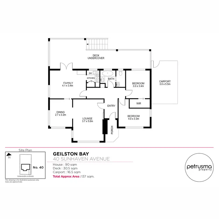 Floorplan of Homely house listing, 40 Sunhaven Avenue, Geilston Bay TAS 7015