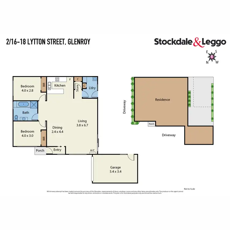 Floorplan of Homely unit listing, 2/16-18 Lytton Street, Glenroy VIC 3046