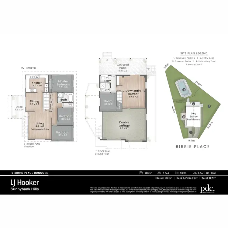 Floorplan of Homely house listing, 6 Birrie Place, Runcorn QLD 4113