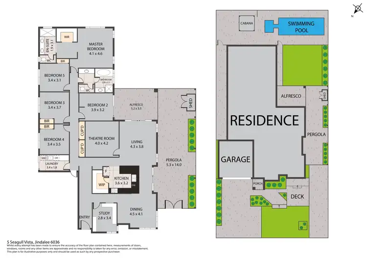 Floorplan of Homely house listing, 5 Seagull Vista, Jindalee WA 6036