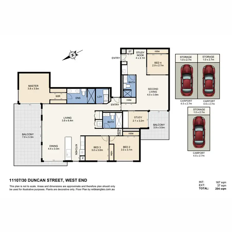 Floorplan of Homely apartment listing, 30 Duncan Street, West End QLD 4101