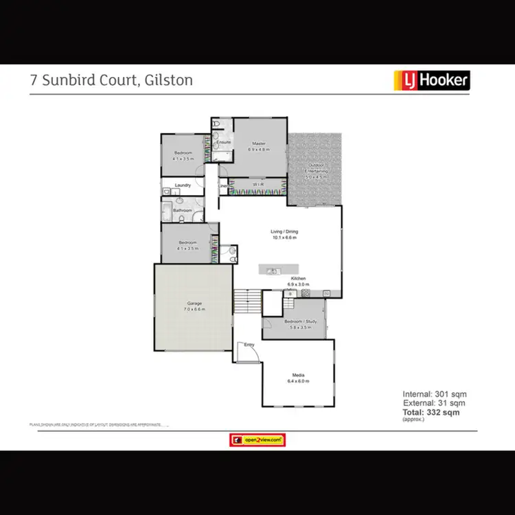 Floorplan of Homely house listing, 7 Sunbird Court, Gilston QLD 4211