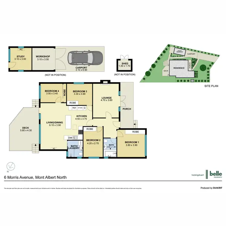 Floorplan of Homely house listing, 6 Morris Avenue, Mont Albert North VIC 3129