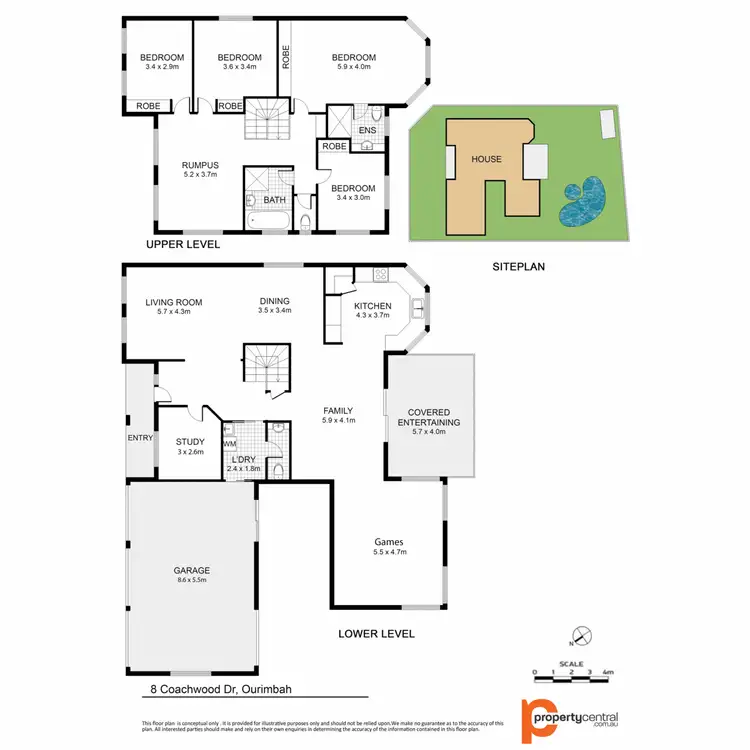 Floorplan of Homely house listing, 8 Coachwood Drive, Ourimbah NSW 2258