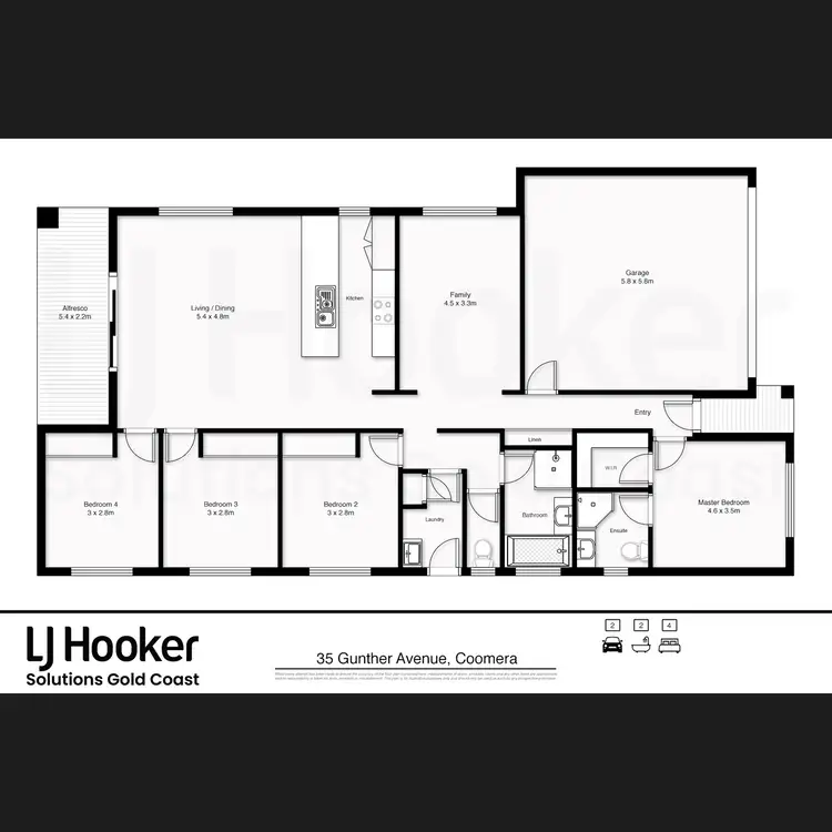 Floorplan of Homely house listing, 35 Gunther Avenue, Coomera QLD 4209
