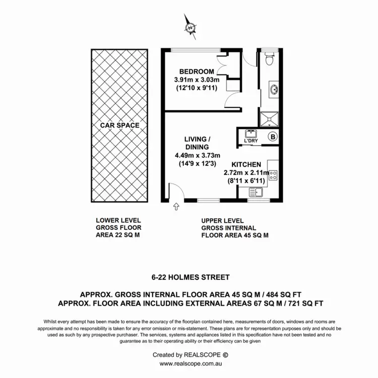 Floorplan of Homely unit listing, 6/22 Holmes Street, Moorooka QLD 4105