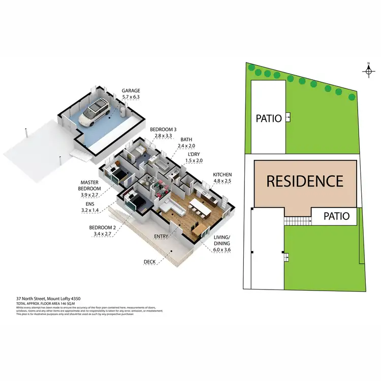 Floorplan of Homely house listing, 37 North Street, Mount Lofty QLD 4350