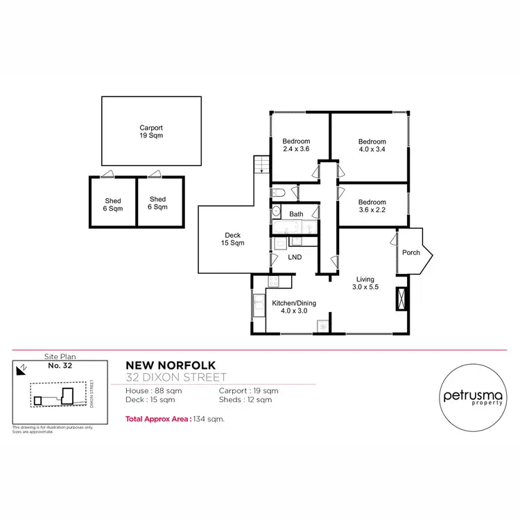 Floorplan of Homely house listing, 32 Dixon Street, New Norfolk TAS 7140