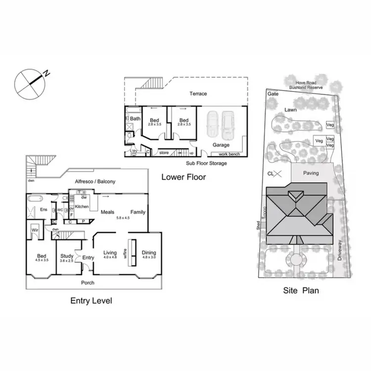 Floorplan of Homely house listing, 57 Somerset Drive, Mount Martha VIC 3934