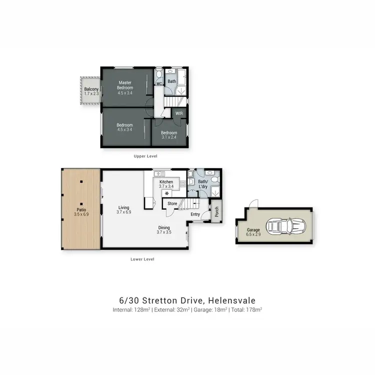 Floorplan of Homely townhouse listing, 6/30 Stretton Drive, Helensvale QLD 4212