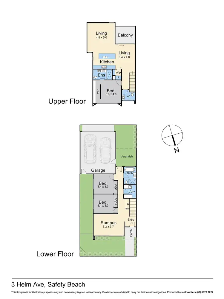 Floorplan of Homely house listing, 3 Helm Avenue, Safety Beach VIC 3936