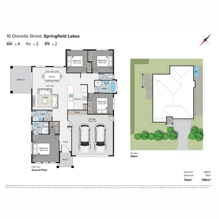 Floorplan of Homely house listing, 16 Dianella Street, Springfield Lakes QLD 4300