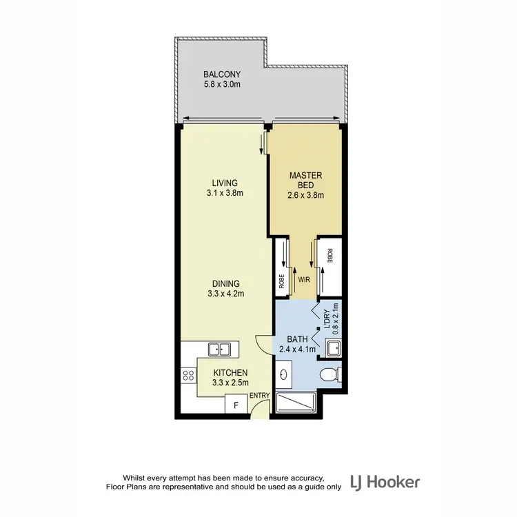 Floorplan of Homely unit listing, 1607/25 Charlotte Street, Chermside QLD 4032
