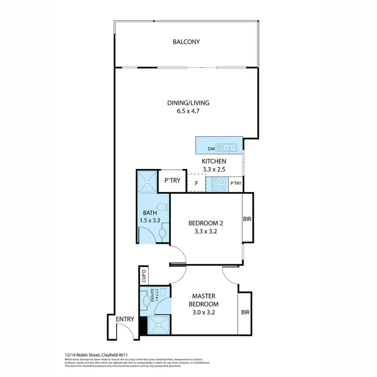Floorplan of Homely unit listing, 12/14-20 Noble Street, Clayfield QLD 4011