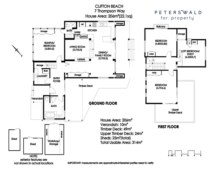 Floorplan of Homely house listing, 7 Thompson Way, Clifton Beach TAS 7020