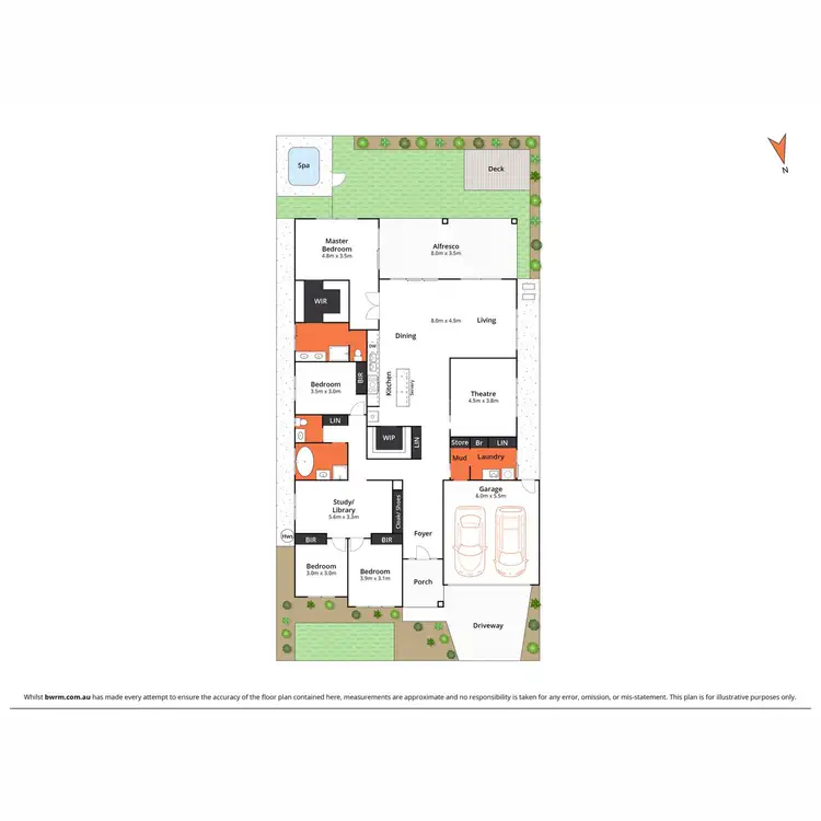 Floorplan of Homely house listing, 48 Swanburra Drive, Charlemont VIC 3217