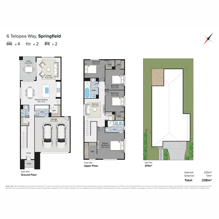 Floorplan of Homely house listing, 6 Telopea Way, Springfield QLD 4300