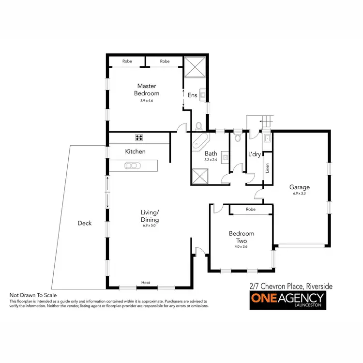 Floorplan of Homely townhouse listing, 2/7 Chevron Place, Riverside TAS 7250