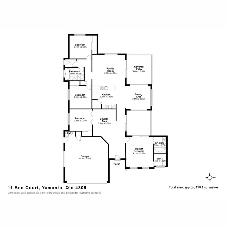 Floorplan of Homely house listing, 11 Ben Court, Yamanto QLD 4305