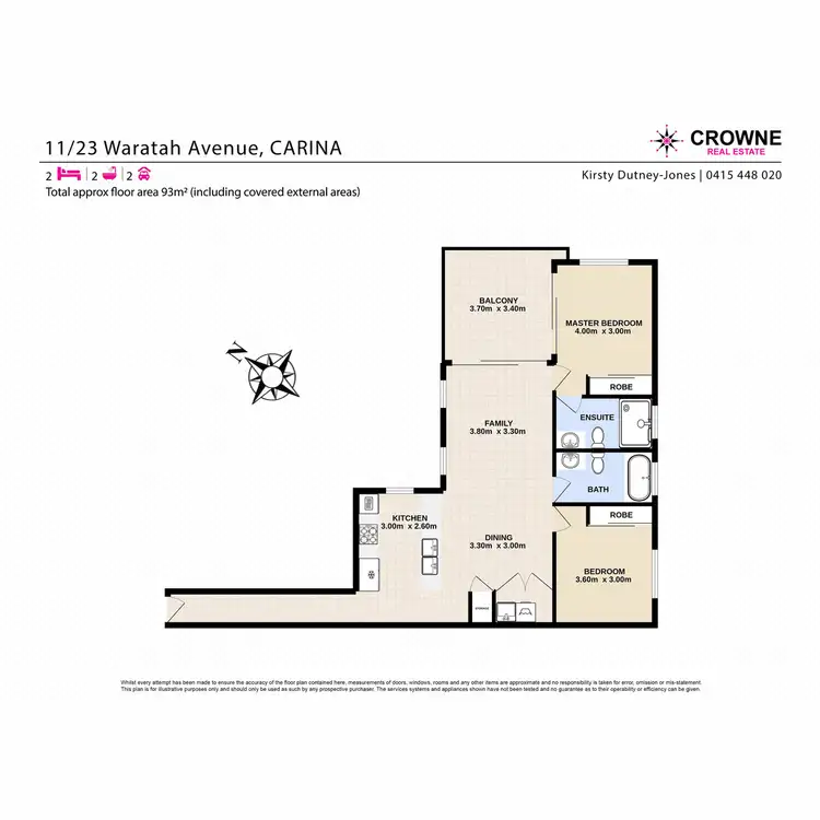 Floorplan of Homely apartment listing, 11/23 Waratah Avenue, Carina QLD 4152