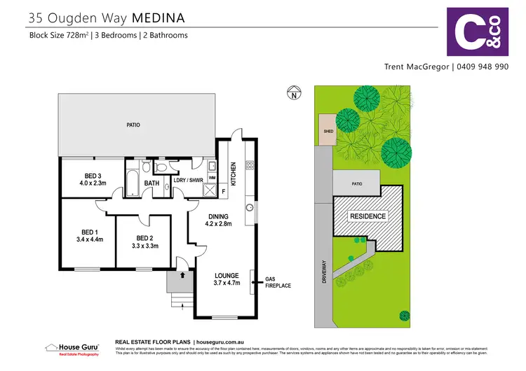 Floorplan of Homely house listing, 35 Ougden Way, Medina WA 6167