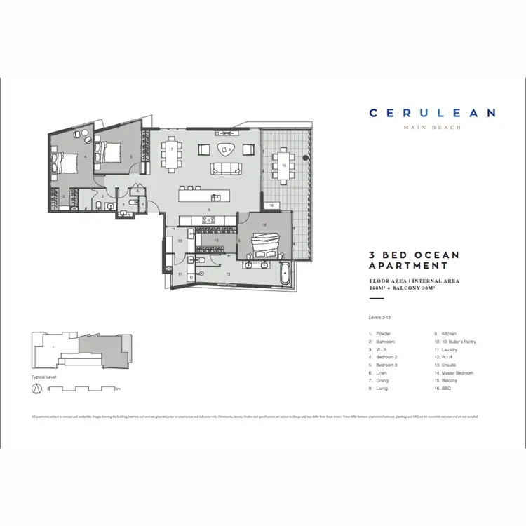 Floorplan of Homely apartment listing, 401/5 Pacific Street, Main Beach QLD 4217