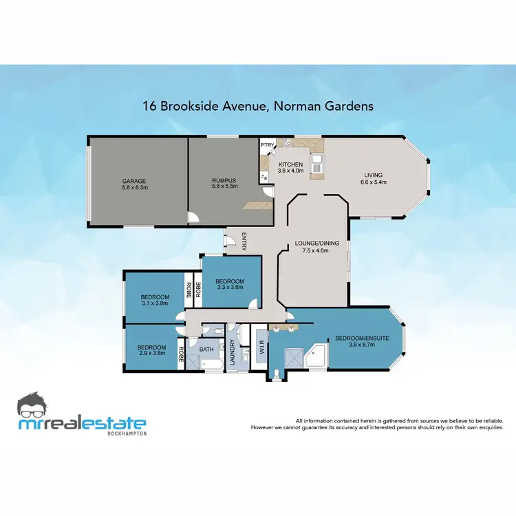Floorplan of Homely house listing, 16 Brookside Avenue, Norman Gardens QLD 4701