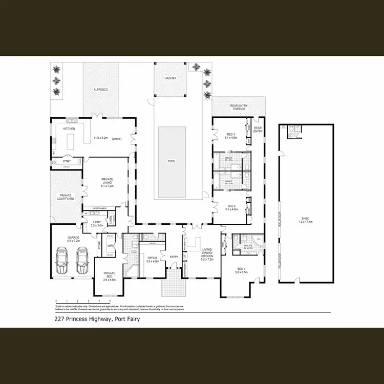 Floorplan of Homely house listing, 227 Princes Highway, Port Fairy VIC 3284