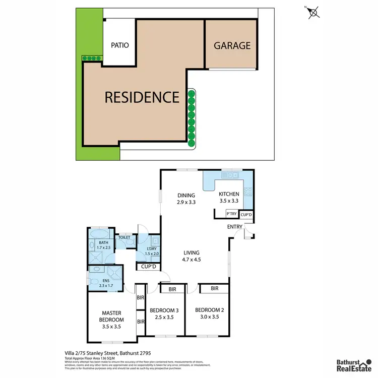 Floorplan of Homely unit listing, 2/75 Stanley Street, Bathurst NSW 2795