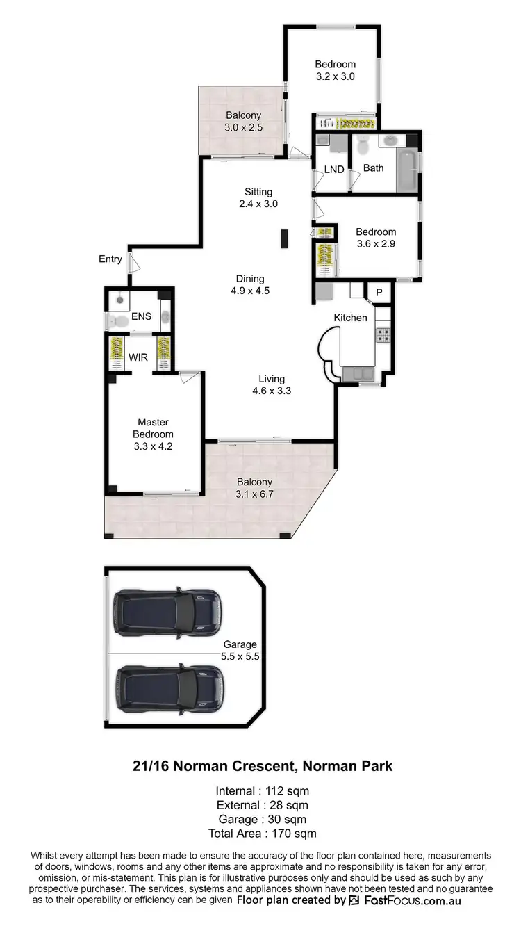 Floorplan of Homely unit listing, 21/16 Norman Crescent, Norman Park QLD 4170